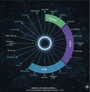ejemplo de perfil de resultados del test de personalidad CPS