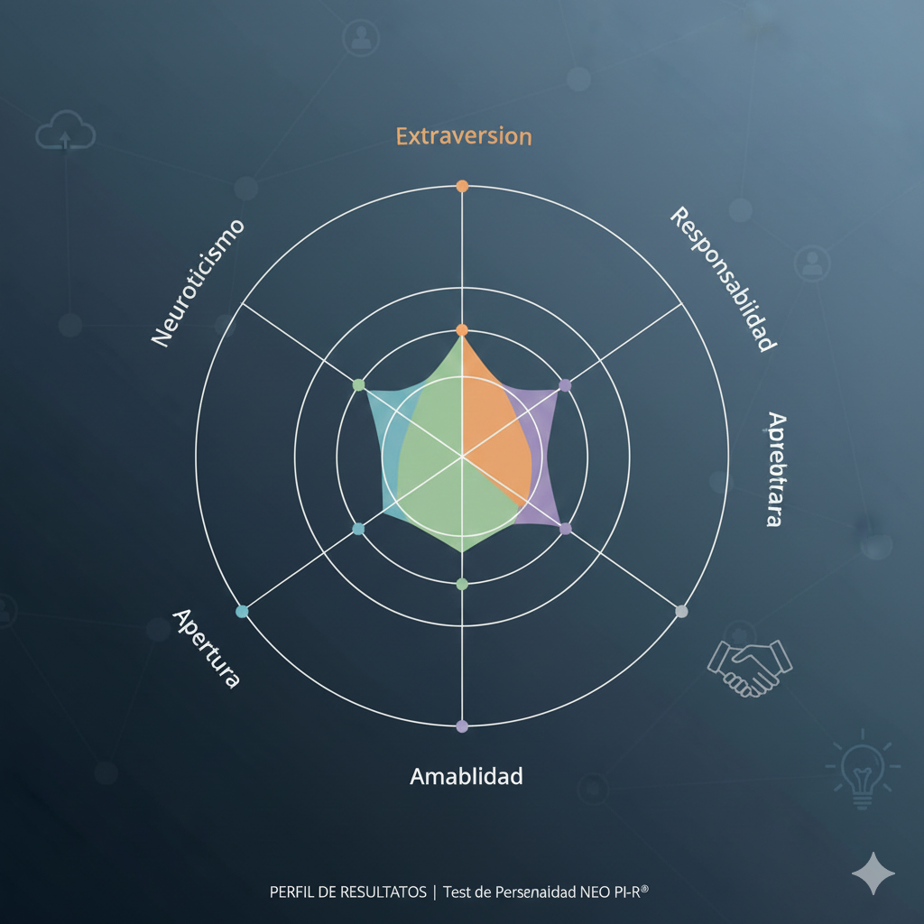 ejemplo de perfil de resultados del test de personalidad NEO PI-R