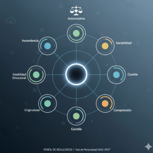 ejemplo de perfil de resultados del test de personalidad PPG-IPG