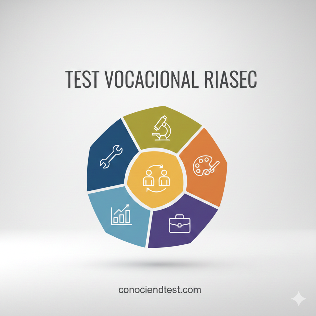 Test de orientación vocacional gratuito modelo RIASEC Conociendotest